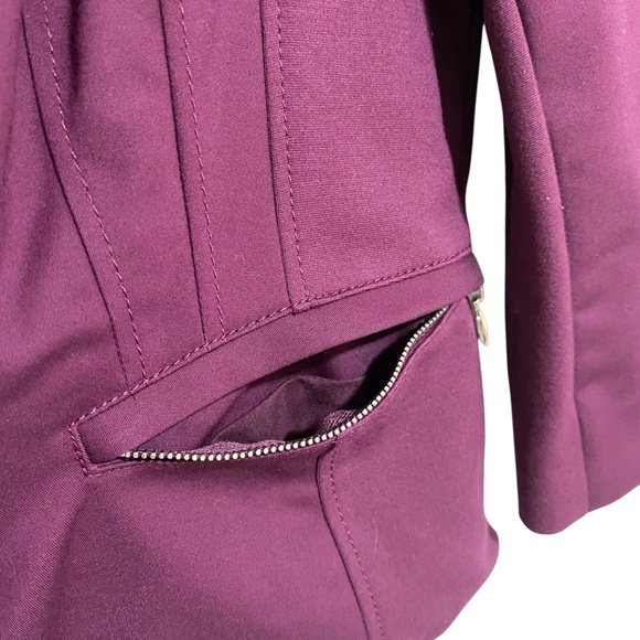 White House Black Market Purple Blazer Tailored Open Front - Picture 5 of 9